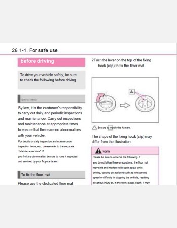 toyota crown 2023-2024 owners manual in english